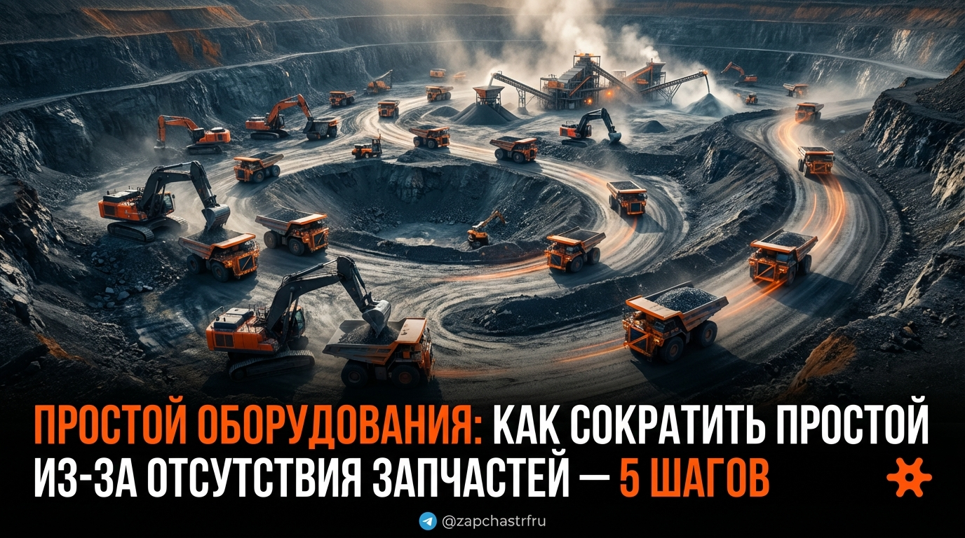 Сокращение простоя оборудования из-за отсутствия запчастей