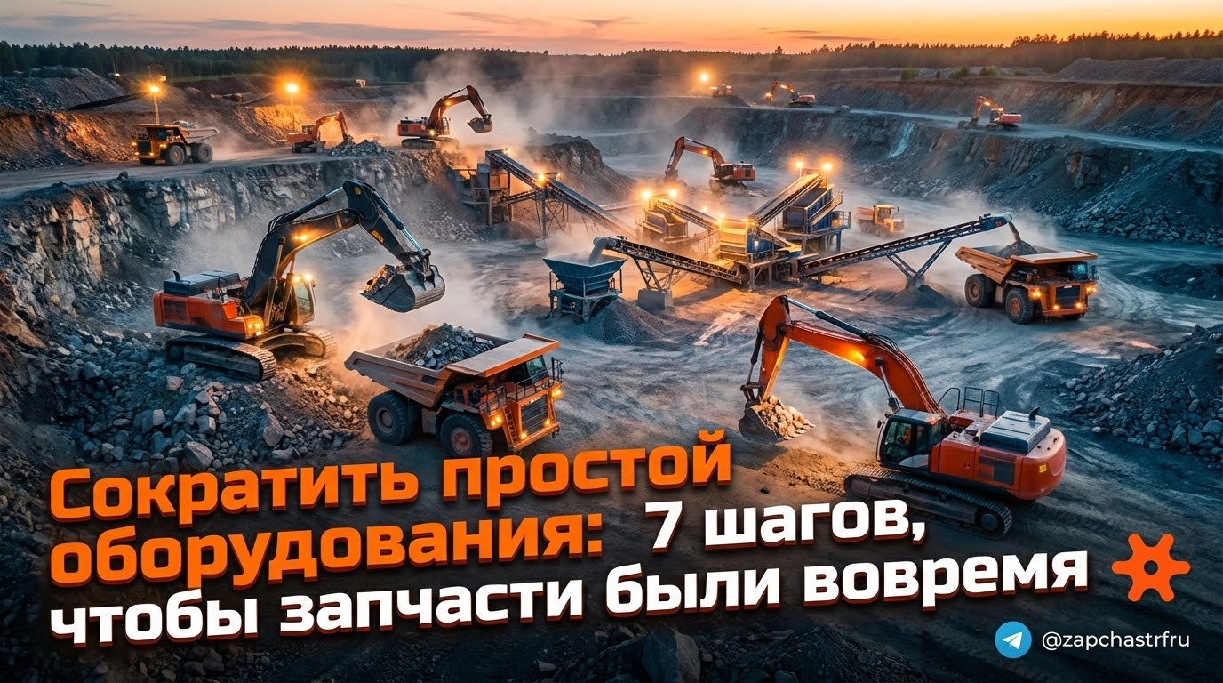 Сокращение простоя оборудования для своевременной доставки запчастей